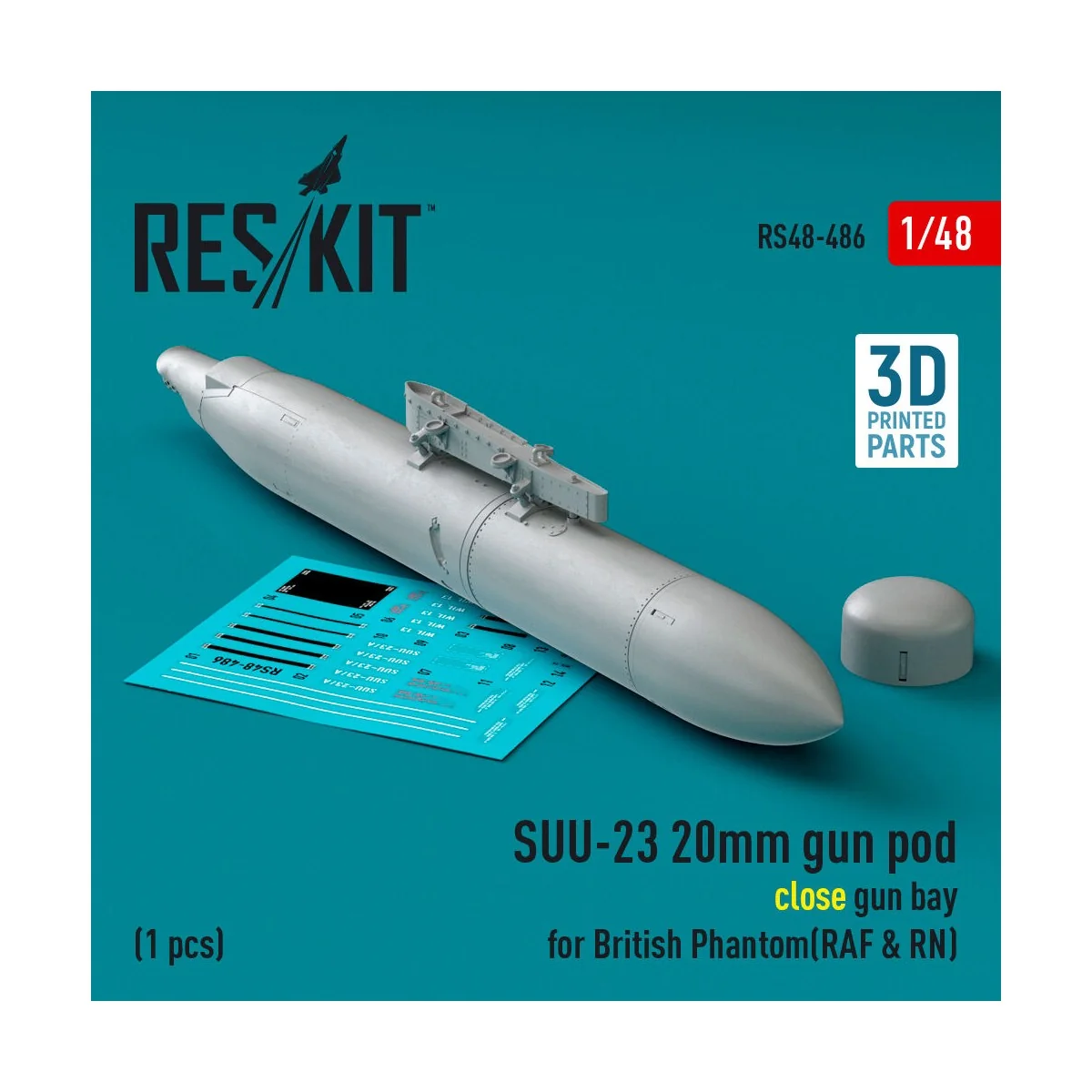 SUU-23 20mm gun pod (close gun bay) for British Phantom (RAF & RN) ... SUU-23 20mm gun pod (close gun bay) for British Phantom (RAF & RN) ...