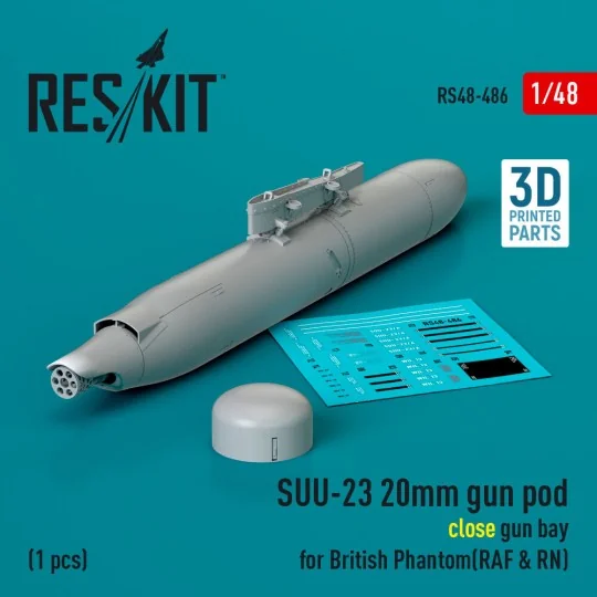 SUU-23 20mm gun pod (close gun bay) for British Phantom (RAF & RN) ...