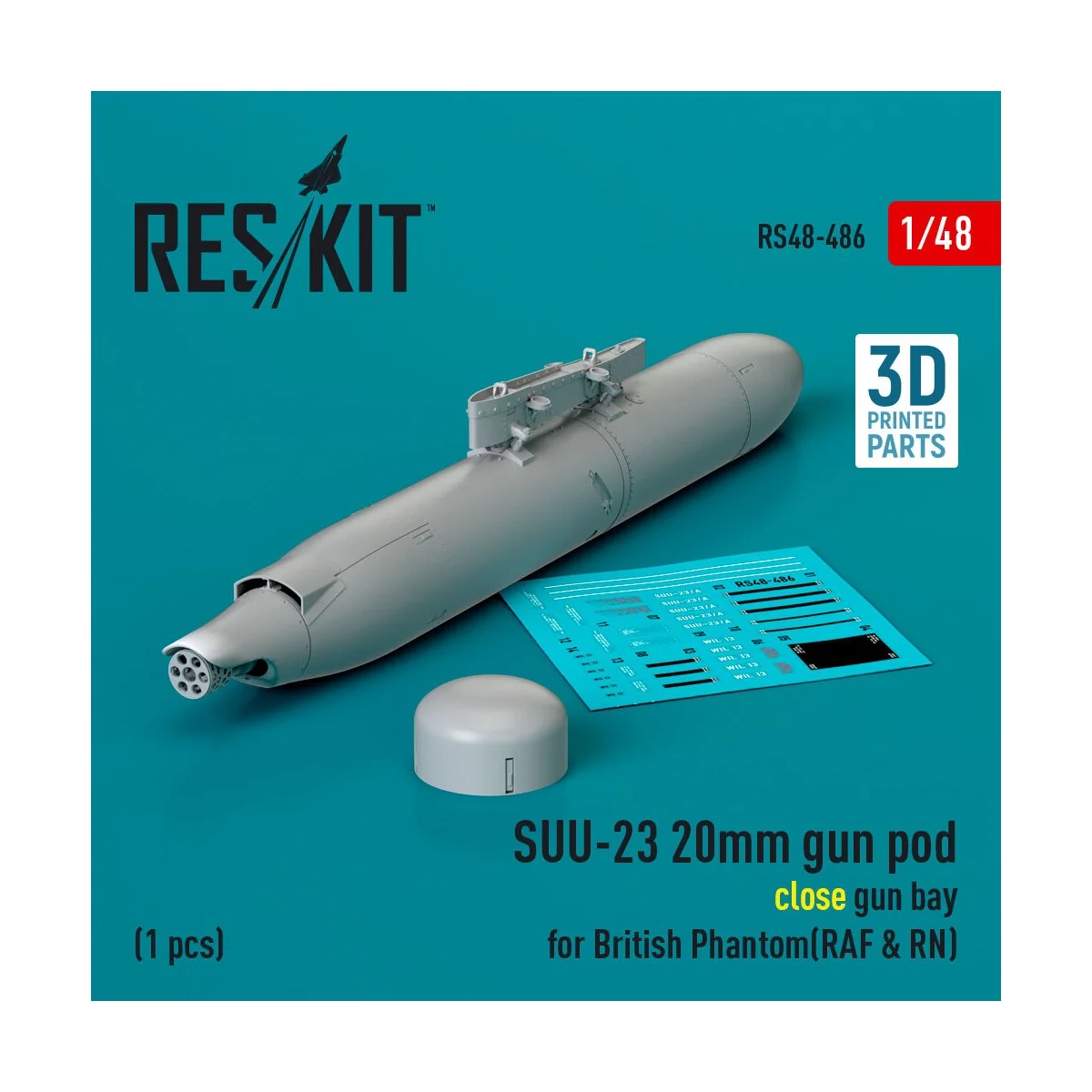 SUU-23 20mm gun pod (close gun bay) for British Phantom (RAF & RN) ... SUU-23 20mm gun pod (close gun bay) for British Phantom (RAF & RN) ...