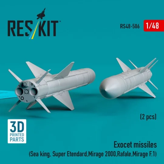 Exocet missiles (2 pcs) (Sea King, Super Etendard, Mirage 2000, Raf...