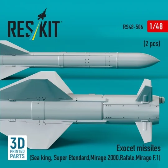 Exocet missiles (2 pcs) (Sea King, Super Etendard, Mirage 2000, Raf...