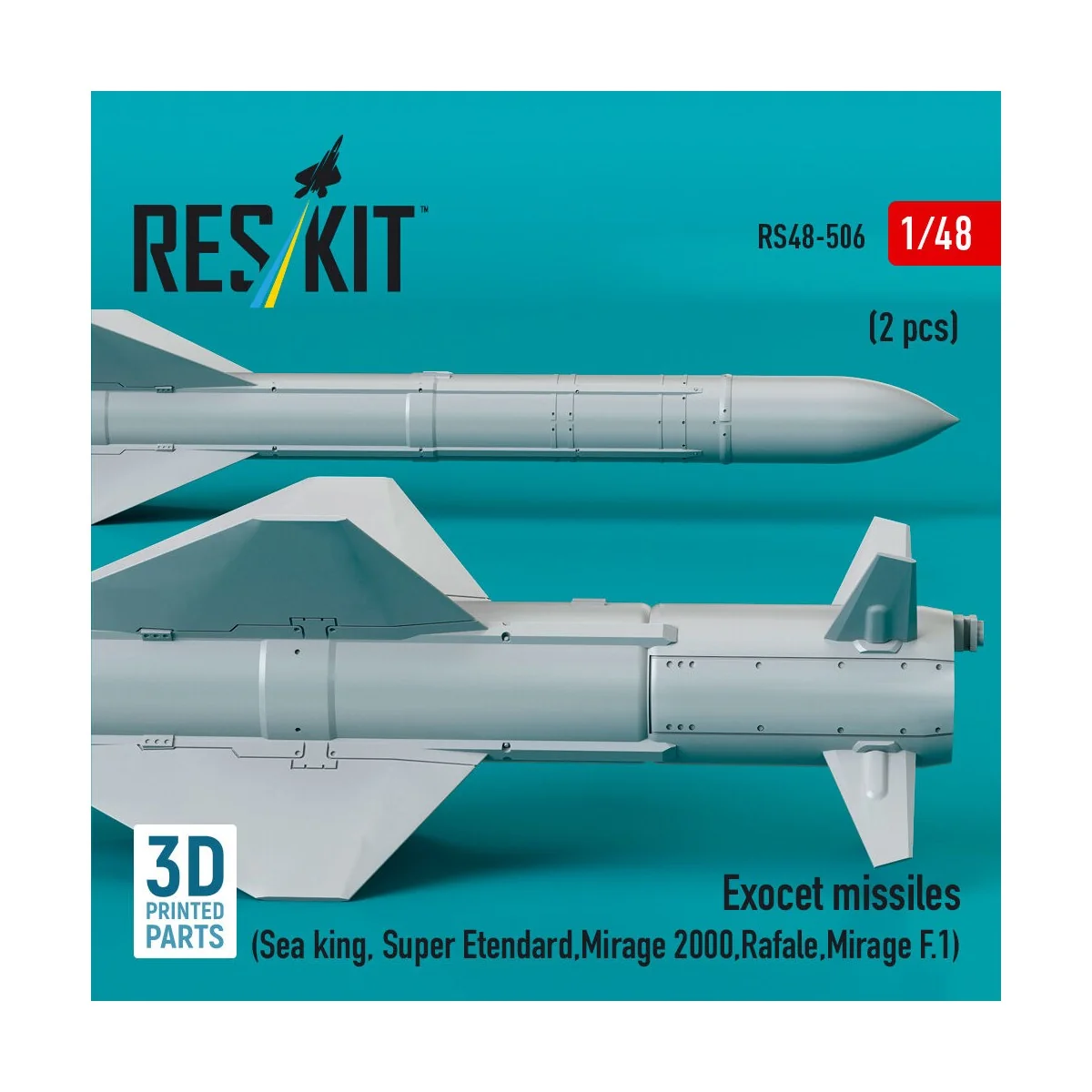 Exocet missiles (2 pcs) (Sea King, Super Etendard, Mirage 2000, Raf...