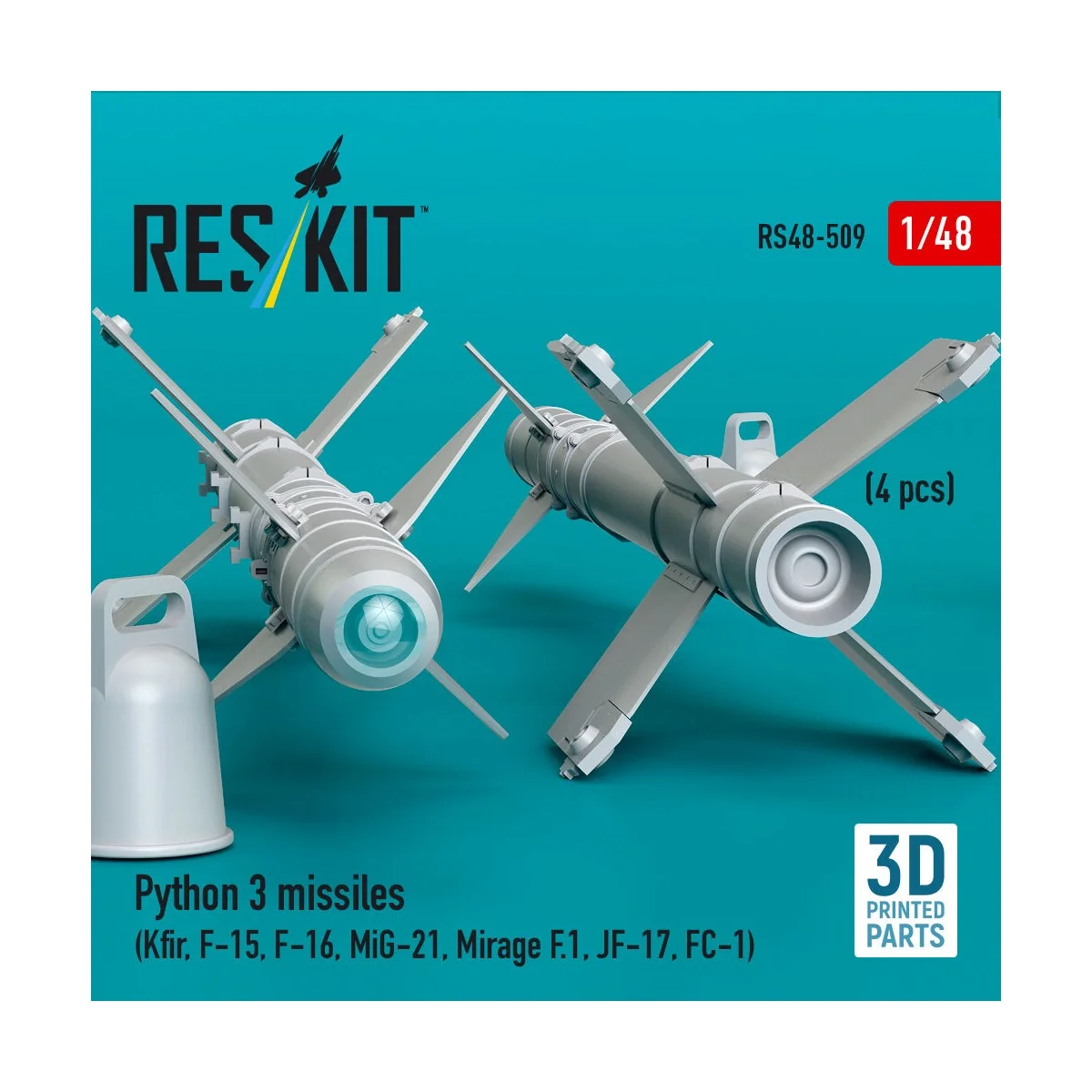 Python 3 missiles (4 pcs) (Kfir, F-15, F-16, MiG-21, Mirage F.1, JF...