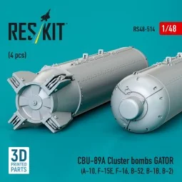 CBU-89A cluster bombs GATOR (4 pcs) (A-10, F-15E, F-16, B-52, B-1B,...