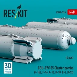CBU-97/105 cluster bombs (4 pcs) (F-15E, F-16, A-10, B-1B, B-2, B-5...