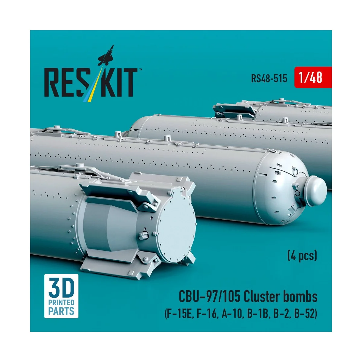 CBU-97/105 cluster bombs (4 pcs) (F-15E, F-16, A-10, B-1B, B-2, B-5...