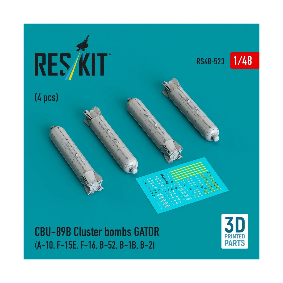 CBU-89B cluster bombs GATOR (4 pcs) (A-10, F-15E, F-16, B-52, B-1B,... CBU-89B cluster bombs GATOR (4 pcs) (A-10, F-15E, F-16, B-52, B-1B,...