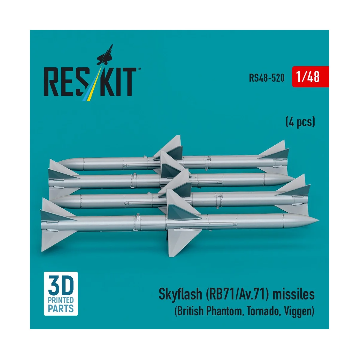 Skyflash (RB71/Av.71) missiles (4 pcs) (British Phantom, Tornado, V...