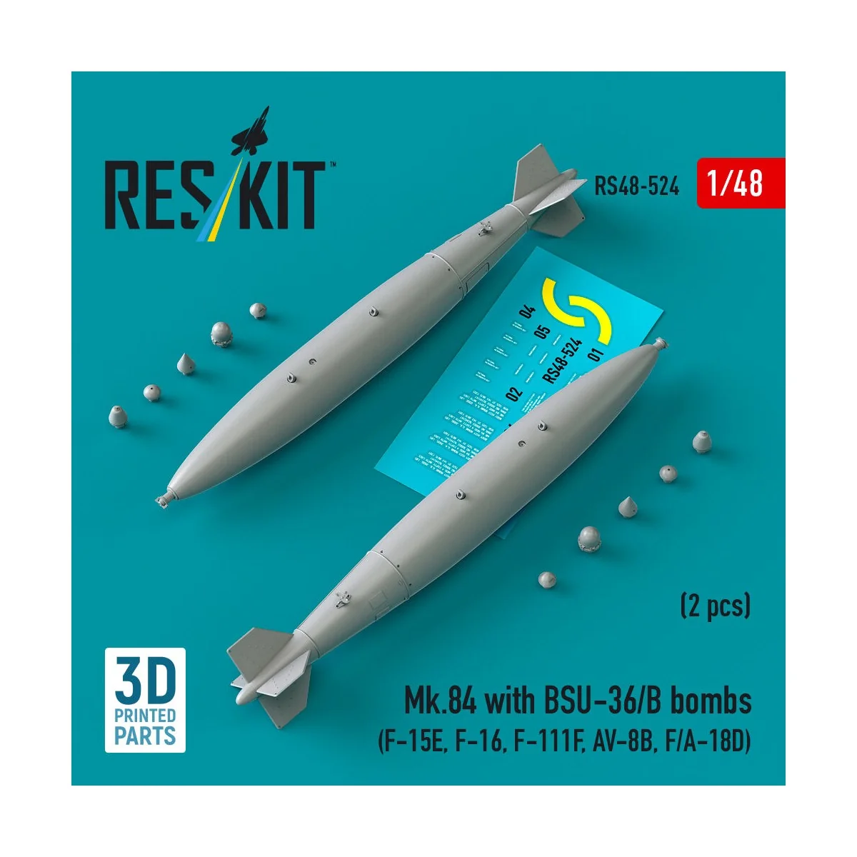 Mk.84 with BSU-36/B bombs (2 pcs) (F-15E, F-16, F-111F, AV-8B, F/A-...