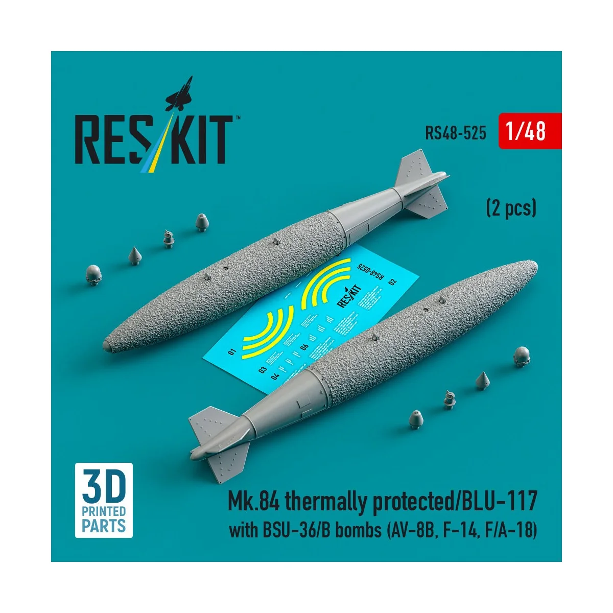Mk.84 thermally protected/BLU-117 with BSU-36/B bombs (2 pcs) (AV-8...