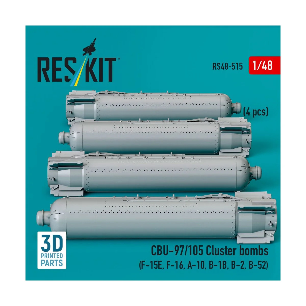 CBU-97/105 cluster bombs (4 pcs) (F-15E, F-16, A-10, B-1B, B-2, B-5...