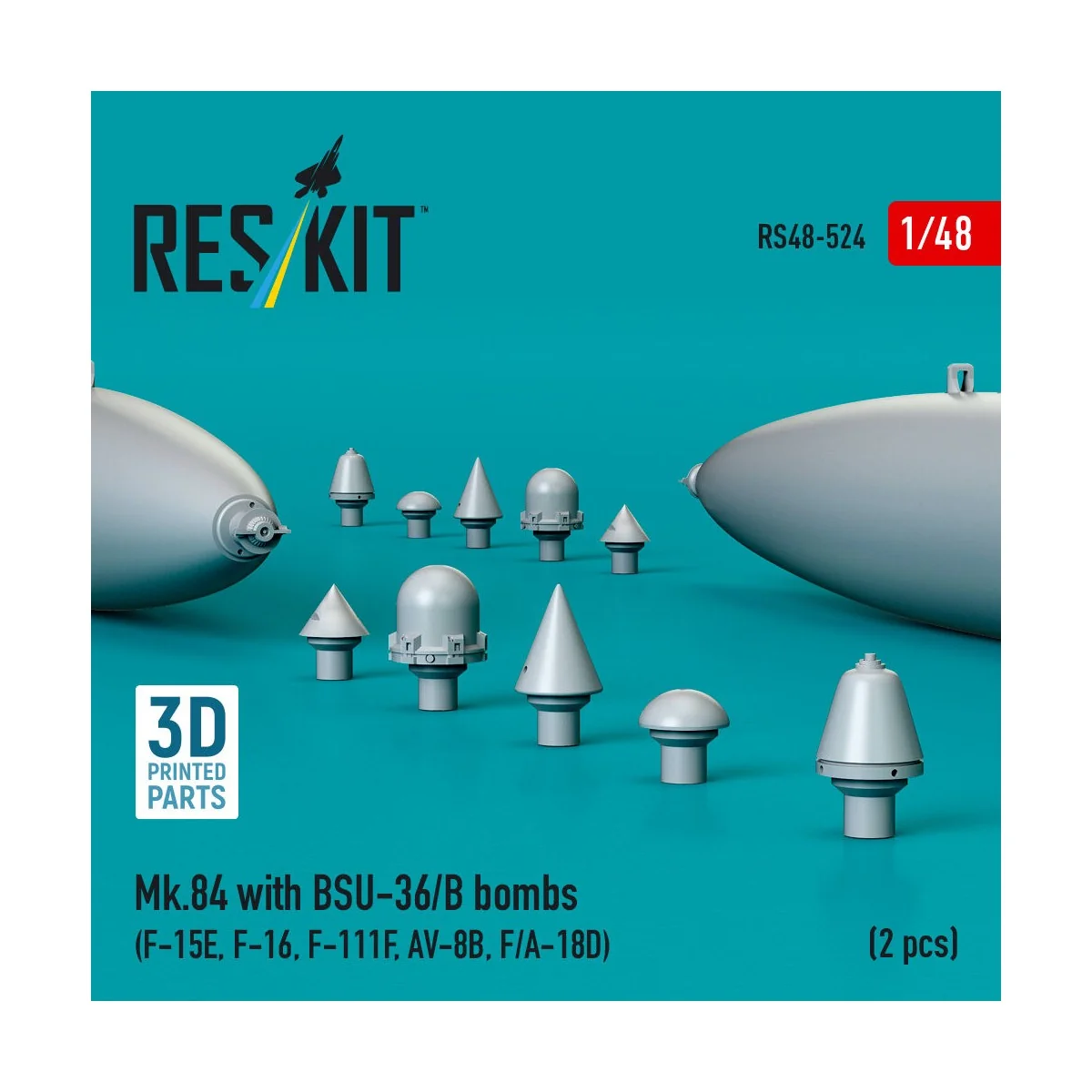 Mk.84 with BSU-36/B bombs (2 pcs) (F-15E, F-16, F-111F, AV-8B, F/A-...