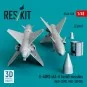 R-40RD (AA-6 Acrid) missiles (2 pcs) (MiG-25PD, MiG-25PDS) (3D prin...