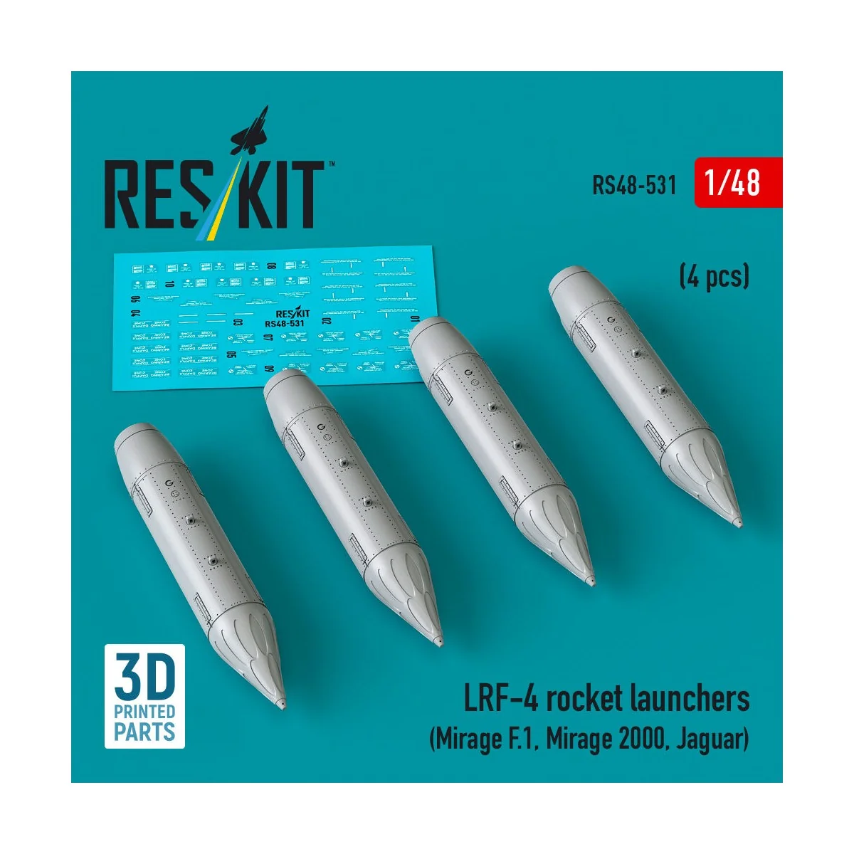 LRF-4 rocket launchers (4 pcs) (Mirage F.1, Mirage 2000, Jaguar) (3...