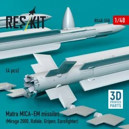 Matra MICA-EM missiles (4 pcs) (Mirage 2000, Rafale, Gripen, Eurofi...