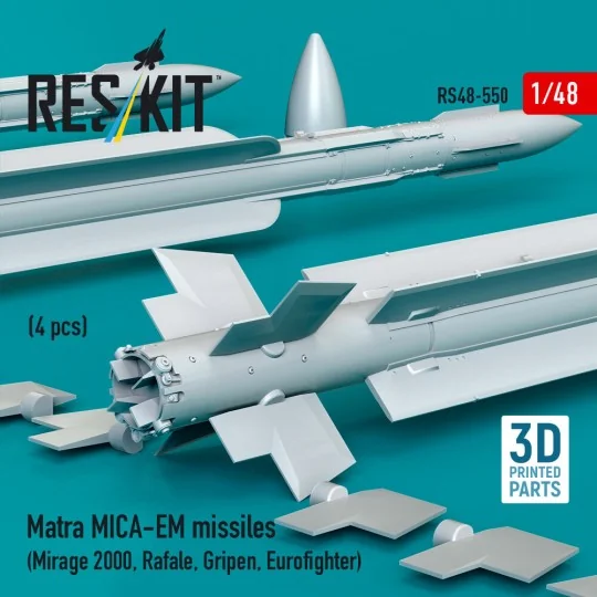Matra MICA-EM missiles (4 pcs) (Mirage 2000, Rafale, Gripen, Eurofi...