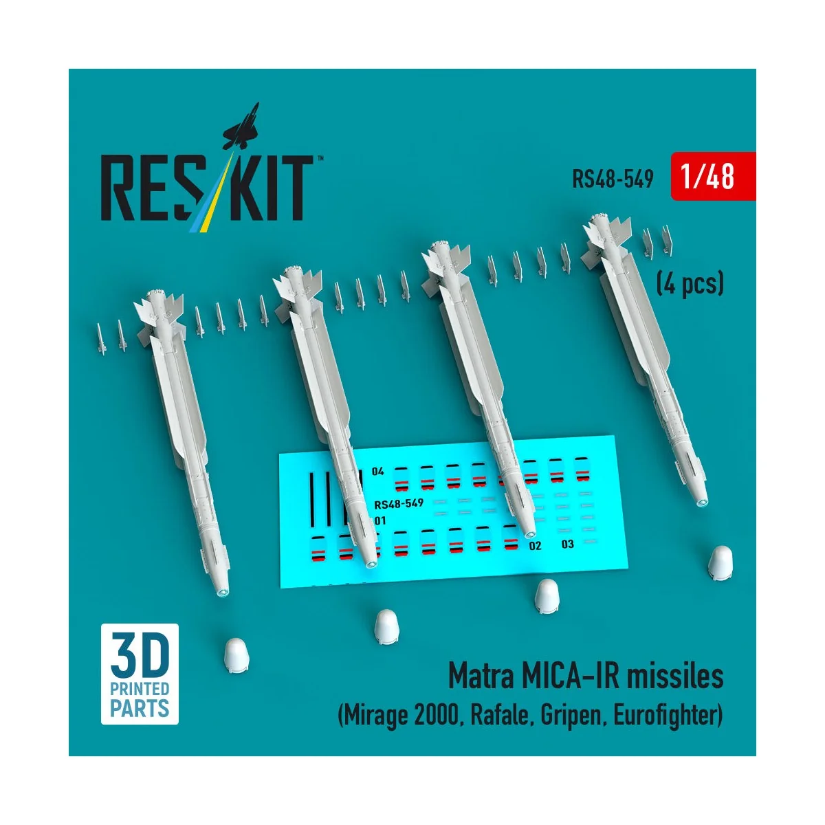 Matra MICA-IR missiles (4 pcs) (Mirage 2000, Rafale, Gripen, Eurofi...