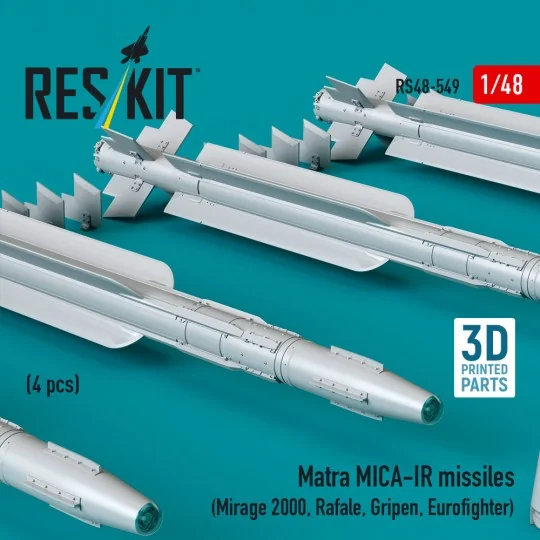 Matra MICA-IR missiles (4 pcs) (Mirage 2000, Rafale, Gripen, Eurofi...