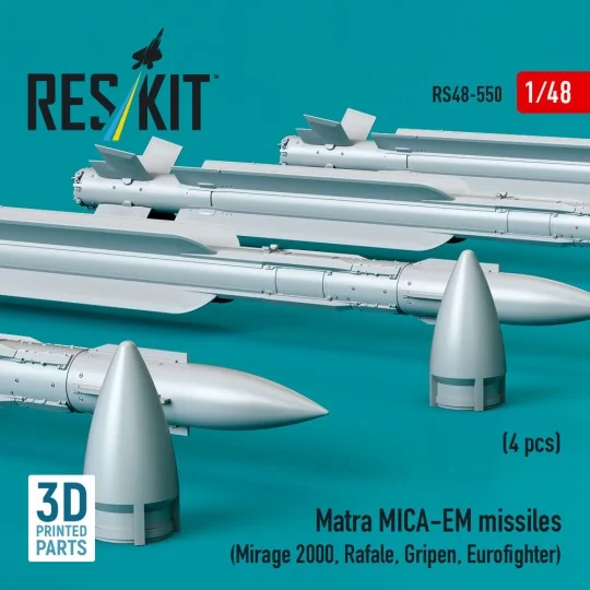 Matra MICA-EM missiles (4 pcs) (Mirage 2000, Rafale, Gripen, Eurofi...