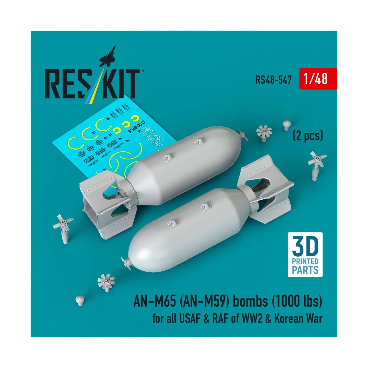 AN-M65 (AN-M59) bombs (2 pcs) (1000 lbs) for all USAF & RAF of WW2 ... AN-M65 (AN-M59) bombs (2 pcs) (1000 lbs) for all USAF & RAF of WW2 ...