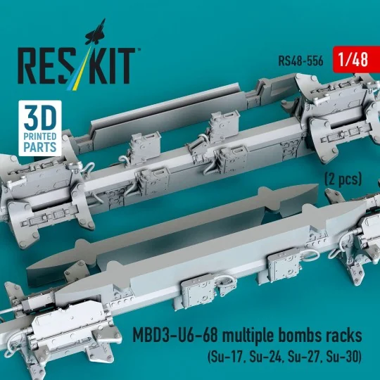 MBD3-U6-68 multiple bombs racks (2 pcs) (Su-17, Su-24, Su-27, Su-30... MBD3-U6-68 multiple bombs racks (2 pcs) (Su-17, Su-24, Su-27, Su-30...