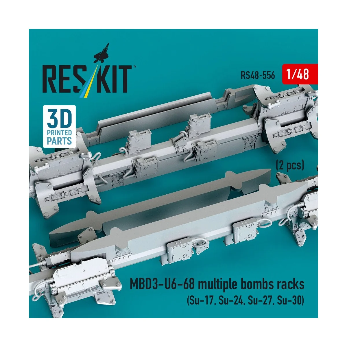 MBD3-U6-68 multiple bombs racks (2 pcs) (Su-17, Su-24, Su-27, Su-30...