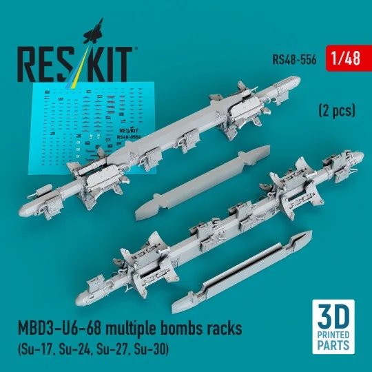 MBD3-U6-68 multiple bombs racks (2 pcs) (Su-17, Su-24, Su-27, Su-30...