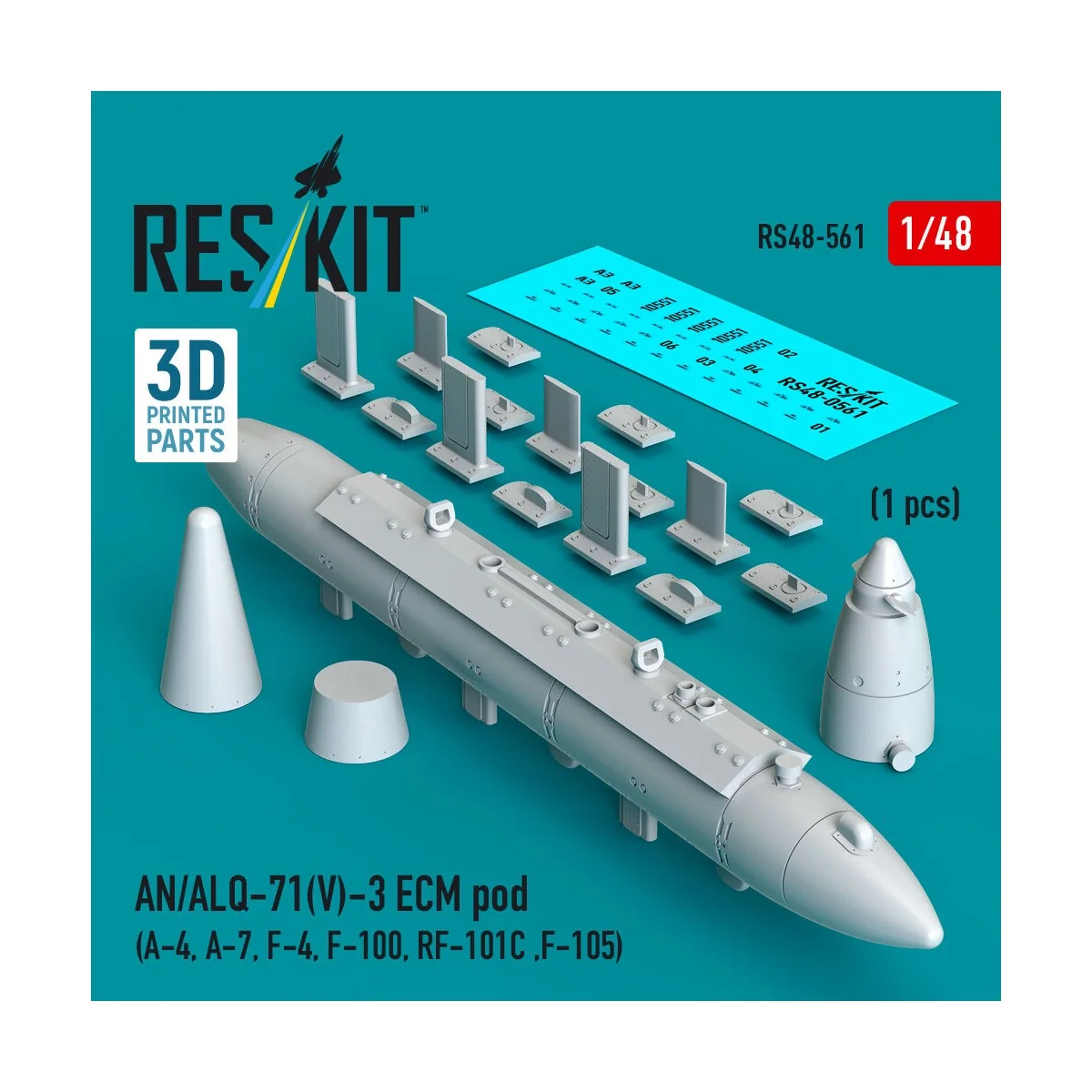 AN/ALQ-71(V)-3 ECM pod (A-4, A-7, F-4, F-100, RF-101C, F-105) (1pcs...