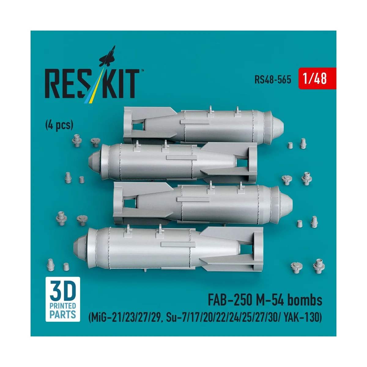 FAB-250 ?-54 bombs (4 pcs) (MiG-21/23/27/29, Su-7/17/20/22/24/25/27...