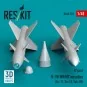 R-98 MR/MT missiles (2 pcs) (Su-11, Su-15, Yak-28) (3D Printed), 1/...