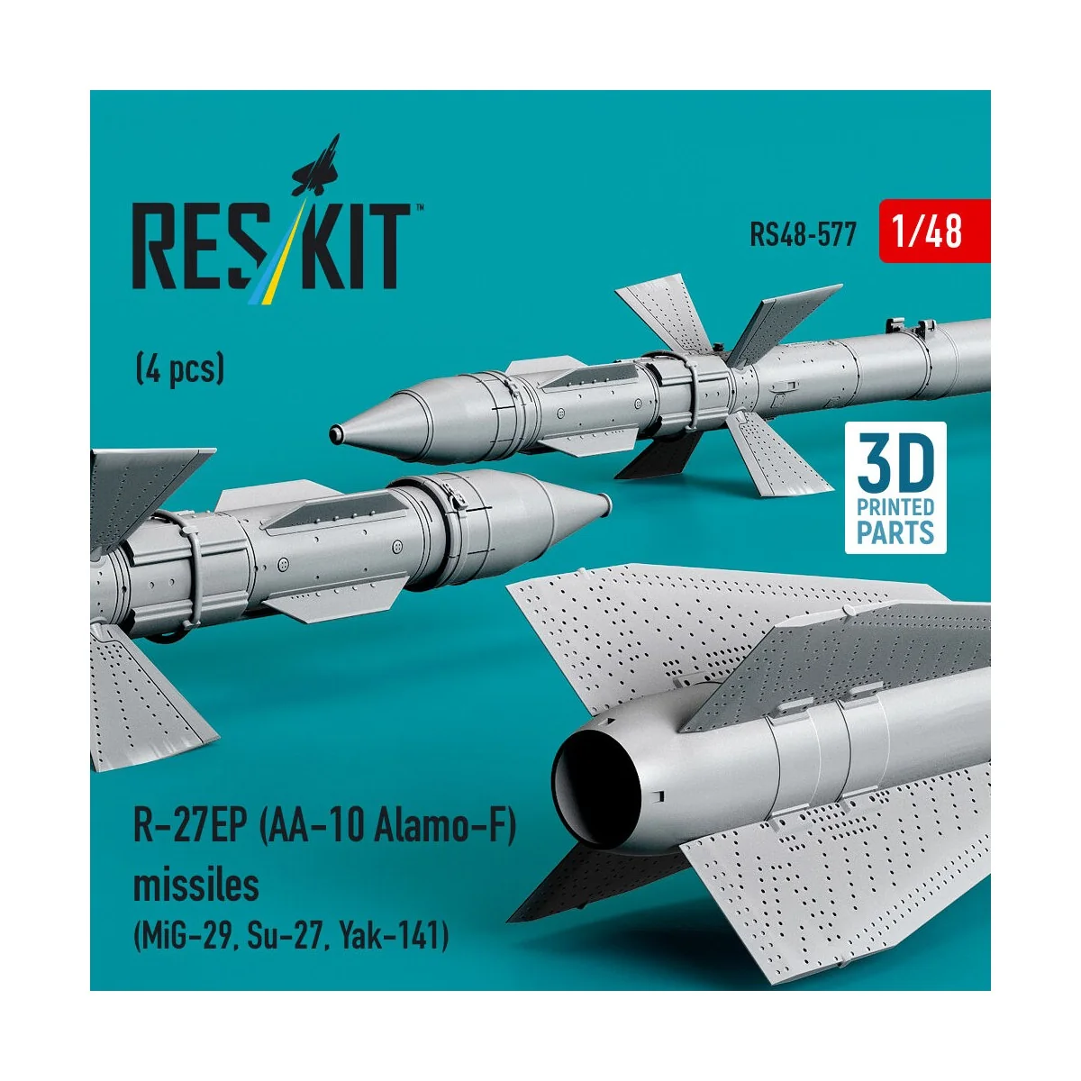 R-27EP (AA-10 Alamo-F) missiles (4 pcs) (MiG-29, Su-27, Yak-141) (3...