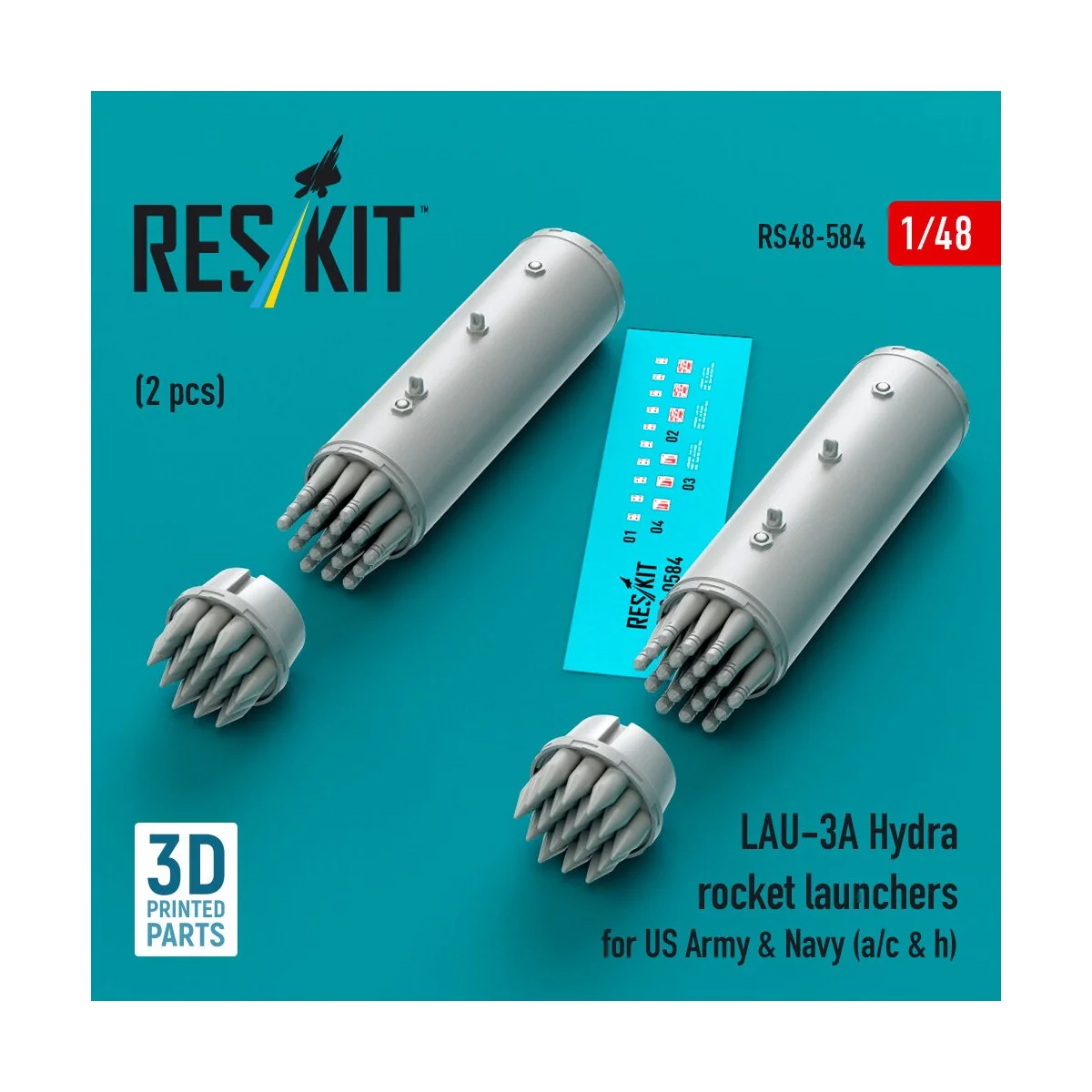 LAU-3A Hydra rocket launchers for US Army & Navy (a/c & h) (2pcs) (...