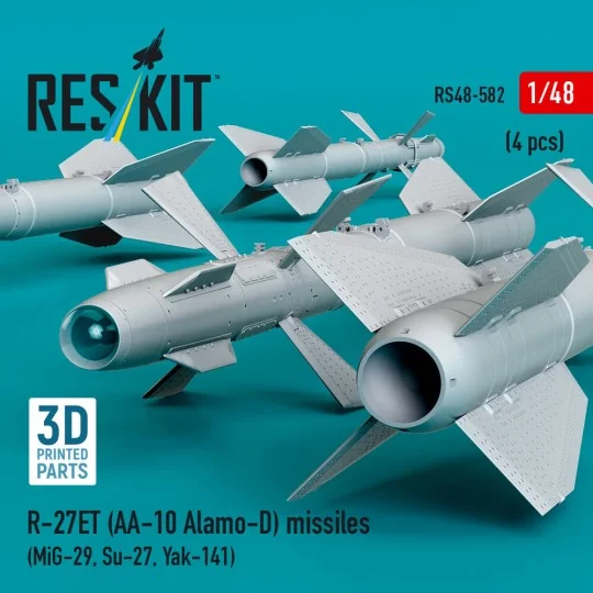 R-27ET (AA-10 Alamo-D) missiles (4 pcs) (MiG-29, Su-27, Yak-141) (3...