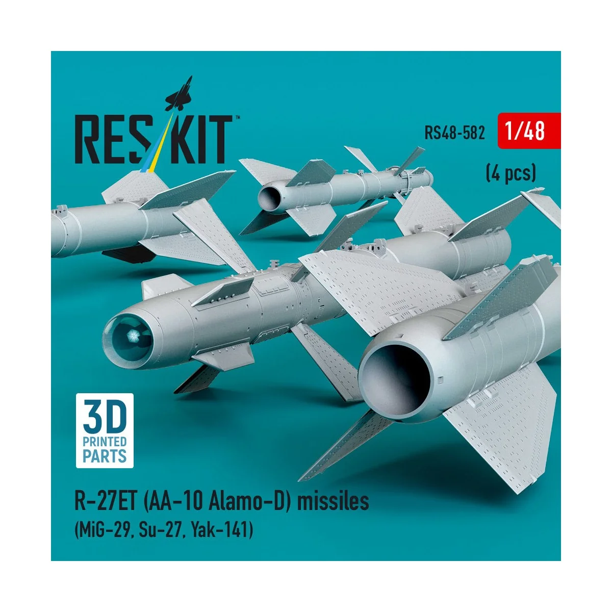 R-27ET (AA-10 Alamo-D) missiles (4 pcs) (MiG-29, Su-27, Yak-141) (3...