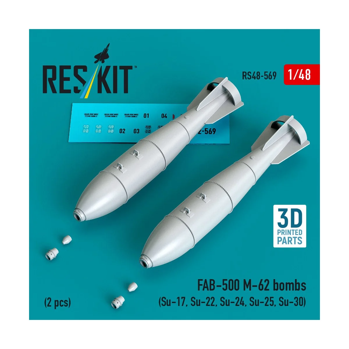 FAB-500 M-62 bombs (2 pcs) (Su-17, Su-22, Su-24, Su-25, Su-30) (3D ... FAB-500 M-62 bombs (2 pcs) (Su-17, Su-22, Su-24, Su-25, Su-30) (3D ...