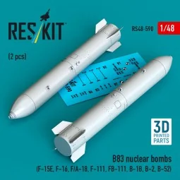 B83 nuclear bombs (2 pcs) (F-15E, F-16, F/A-18, F-111, FB-111, B-1B...