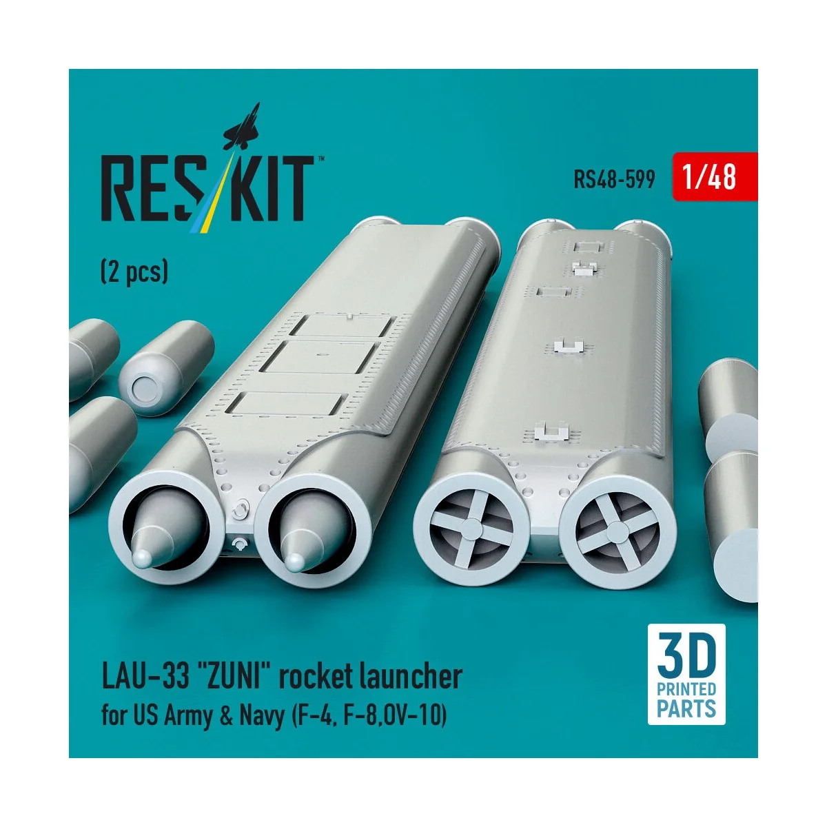 LAU-33 ZUNI rocket launcher for US Army & Navy (2 pcs) (F-4, F-8, O...