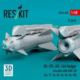 Kh-29L (AS-14A Kedge) missiles with AKU-58 (2 pcs) (Su-17, Su-25, S...