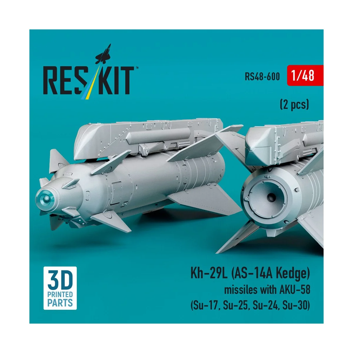 Kh-29L (AS-14A Kedge) missiles with AKU-58 (2 pcs) (Su-17, Su-25, S...