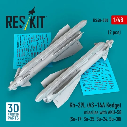 Kh-29L (AS-14A Kedge) missiles with AKU-58 (2 pcs) (Su-17, Su-25, S...