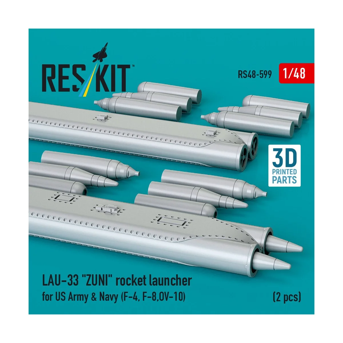 LAU-33 ZUNI rocket launcher for US Army & Navy (2 pcs) (F-4, F-8, O...