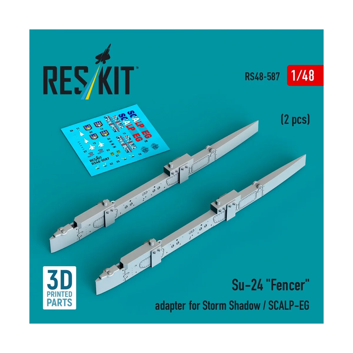 Su-24 Fencer adapter for Storm Shadow / SCALP-EG (2 pcs) (3D Printe... Su-24 Fencer adapter for Storm Shadow / SCALP-EG (2 pcs) (3D Printe...