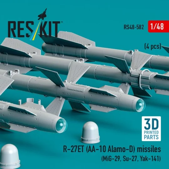 R-27ET (AA-10 Alamo-D) missiles (4 pcs) (MiG-29, Su-27, Yak-141) (3... R-27ET (AA-10 Alamo-D) missiles (4 pcs) (MiG-29, Su-27, Yak-141) (3...
