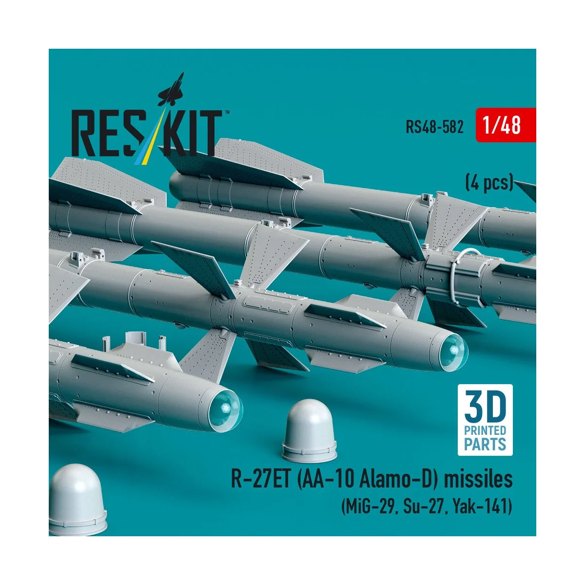 R-27ET (AA-10 Alamo-D) missiles (4 pcs) (MiG-29, Su-27, Yak-141) (3...
