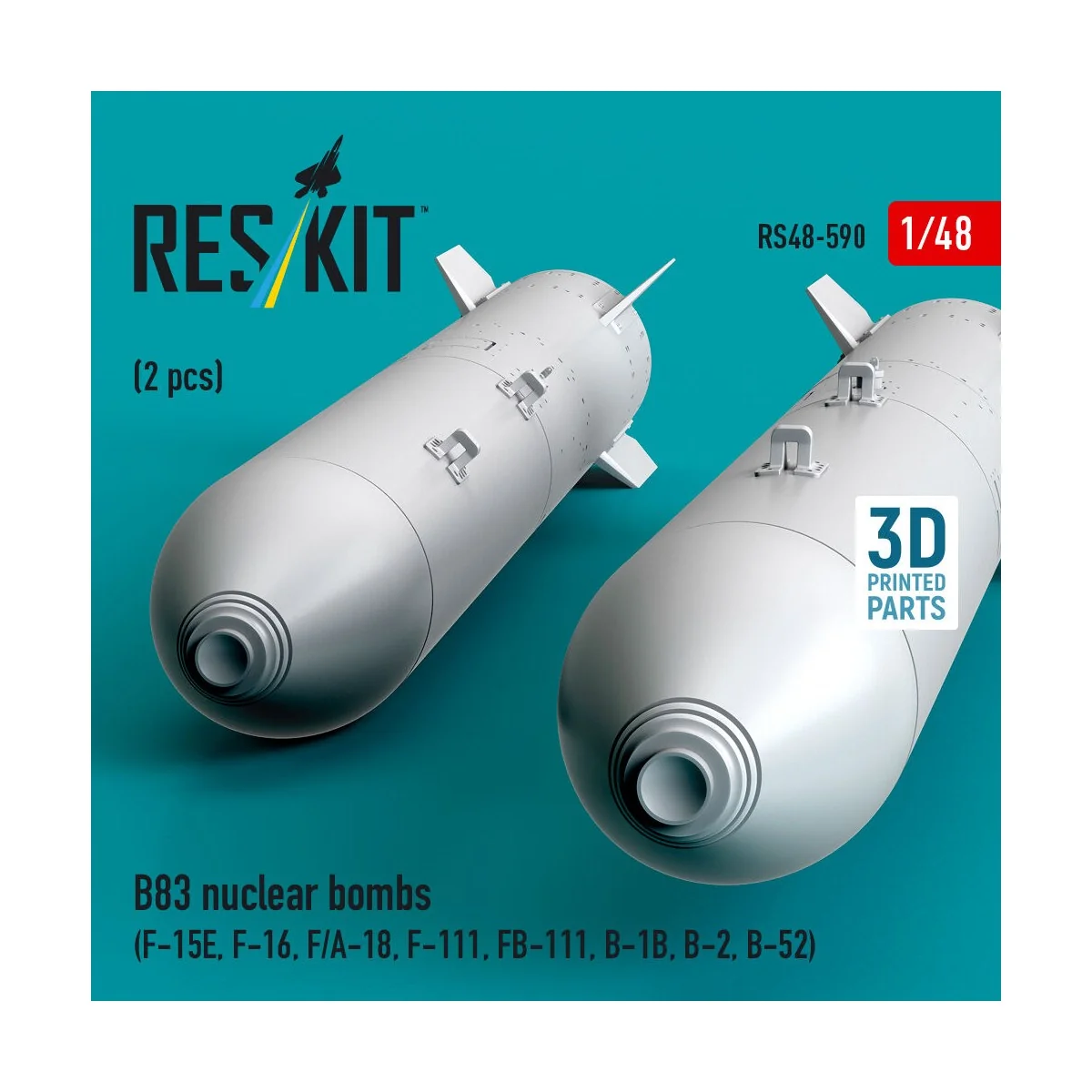 B83 nuclear bombs (2 pcs) (F-15E, F-16, F/A-18, F-111, FB-111, B-1B...