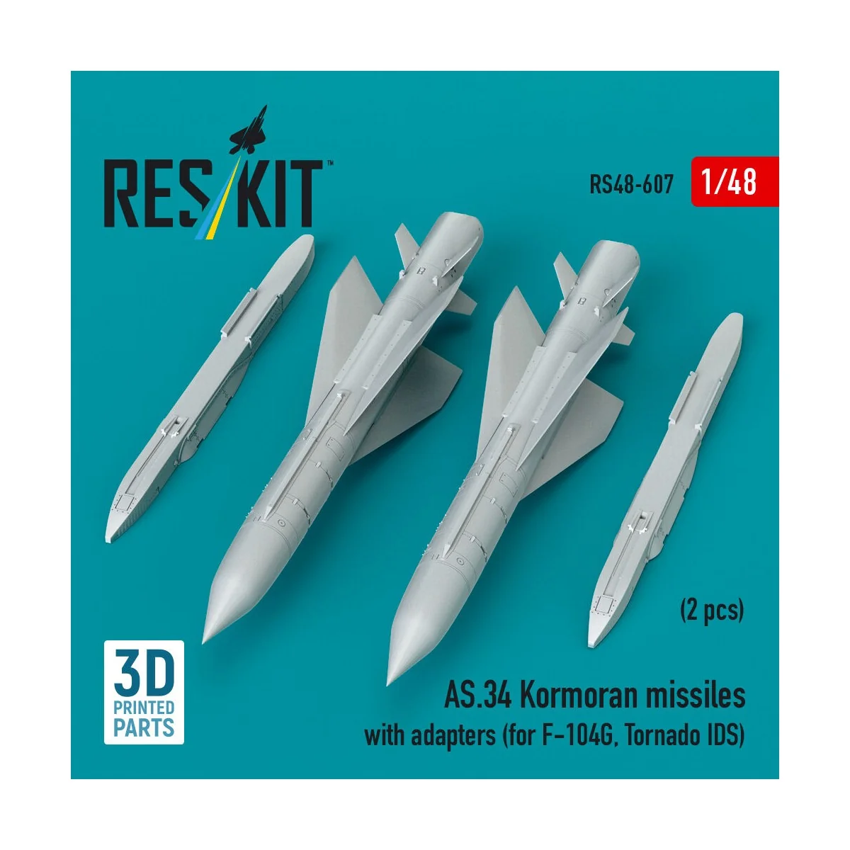 AS.34 Kormoran missiles with adapters (2 pcs) (for F-104G, Tornado ... AS.34 Kormoran missiles with adapters (2 pcs) (for F-104G, Tornado ...