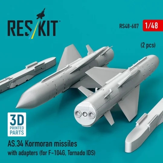 AS.34 Kormoran missiles with adapters (2 pcs) (for F-104G, Tornado ... AS.34 Kormoran missiles with adapters (2 pcs) (for F-104G, Tornado ...