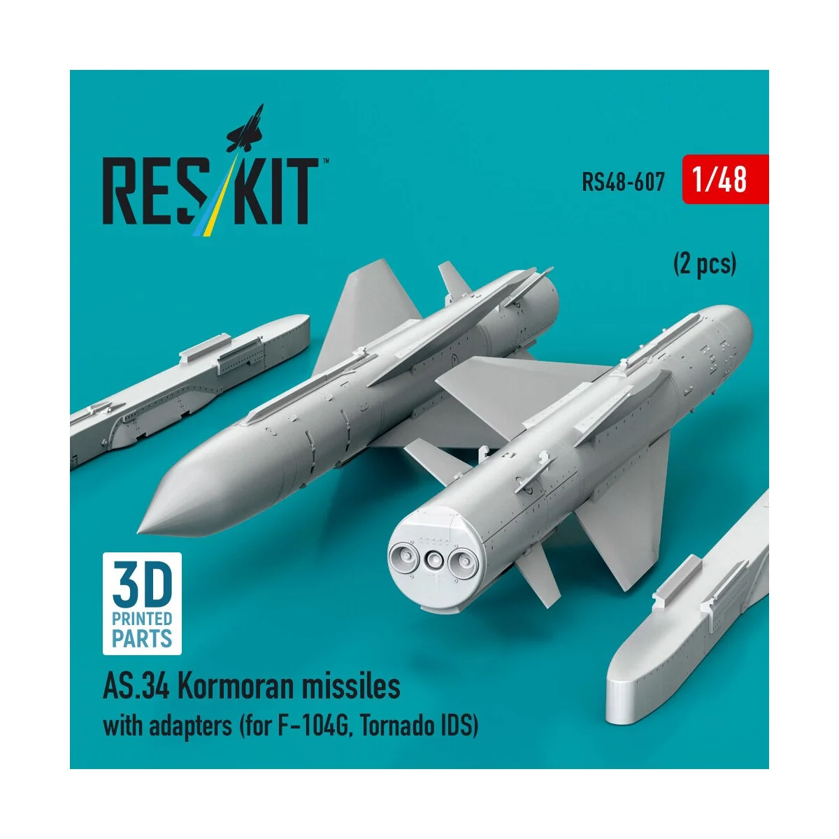 AS.34 Kormoran missiles with adapters (2 pcs) (for F-104G, Tornado ... AS.34 Kormoran missiles with adapters (2 pcs) (for F-104G, Tornado ...