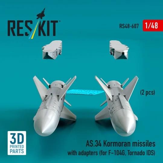 AS.34 Kormoran missiles with adapters (2 pcs) (for F-104G, Tornado ... AS.34 Kormoran missiles with adapters (2 pcs) (for F-104G, Tornado ...