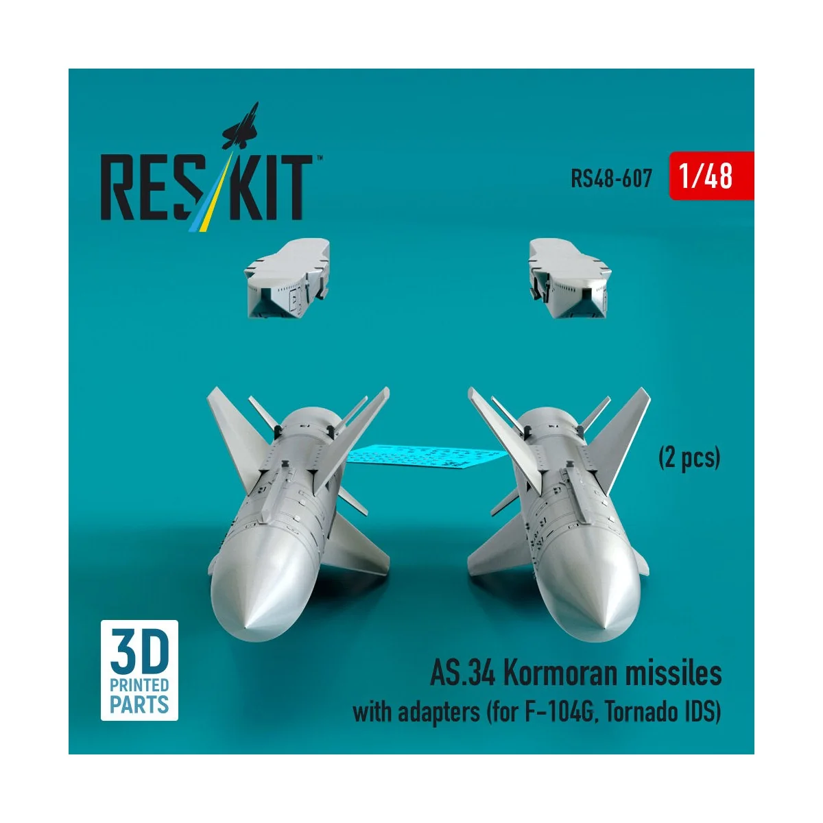 AS.34 Kormoran missiles with adapters (2 pcs) (for F-104G, Tornado ... AS.34 Kormoran missiles with adapters (2 pcs) (for F-104G, Tornado ...